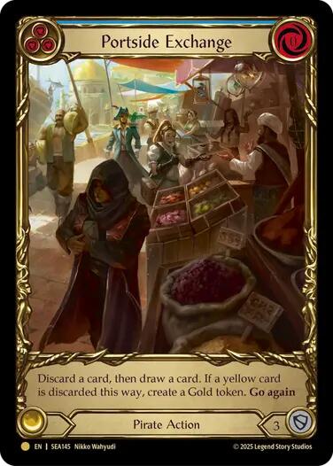 Portside Exchange (Treasure) [SEA145] (High Seas)  Cold Foil | RetroPlay Games