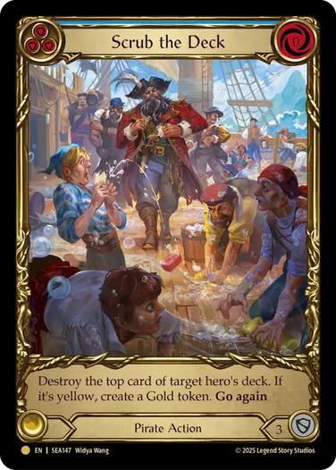 Scrub the Deck (Treasure) [SEA147] (High Seas)  Cold Foil | RetroPlay Games