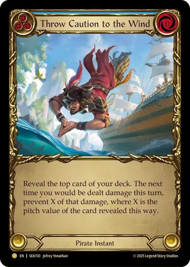 Throw Caution to the Wind (Treasure) [SEA150] (High Seas)  Cold Foil | RetroPlay Games