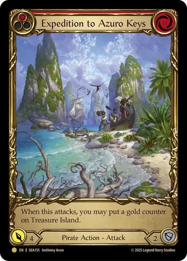 Expedition to Azuro Keys (Treasure) [SEA155] (High Seas)  Cold Foil | RetroPlay Games