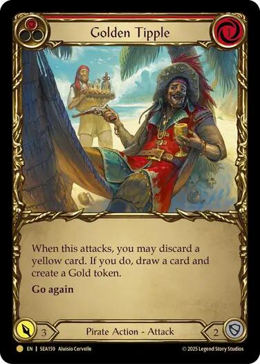 Golden Tipple (Red) (Treasure) [SEA159] (High Seas)  Cold Foil | RetroPlay Games