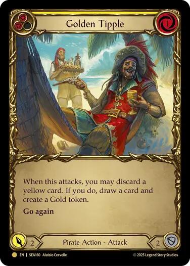 Golden Tipple (Yellow) (Treasure) [SEA160] (High Seas)  Cold Foil | RetroPlay Games