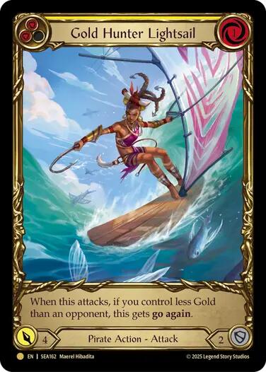 Gold Hunter Lightsail (Treasure) [SEA162] (High Seas)  Cold Foil | RetroPlay Games