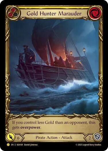 Gold Hunter Marauder (Treasure) [SEA164] (High Seas)  Cold Foil | RetroPlay Games