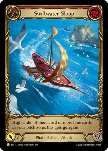 Swiftwater Sloop (Red) (Treasure) [SEA166] (High Seas)  Cold Foil | RetroPlay Games