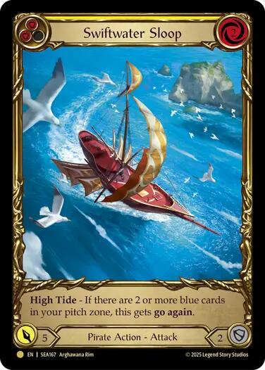 Swiftwater Sloop (Yellow) (Treasure) [SEA167] (High Seas)  Cold Foil | RetroPlay Games