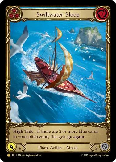 Swiftwater Sloop (Blue) (Treasure) [SEA168] (High Seas)  Cold Foil | RetroPlay Games