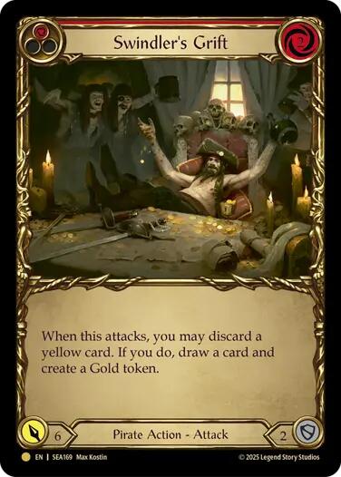 Swindler's Grift (Red) (Treasure) [SEA169] (High Seas)  Cold Foil | RetroPlay Games