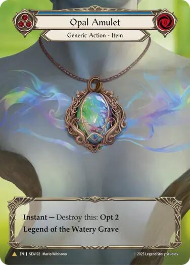Opal Amulet (Treasure) [SEA192] (High Seas)  Cold Foil | RetroPlay Games