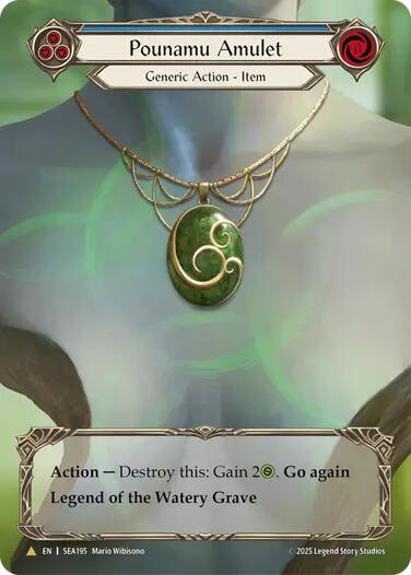 Pounamu Amulet (Treasure) [SEA195] (High Seas)  Cold Foil | RetroPlay Games