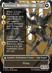 Dion, Bahamut's Dominant // Bahamut, Warden of Light (Borderless) (Surge Foil) [FINAL FANTASY] | RetroPlay Games