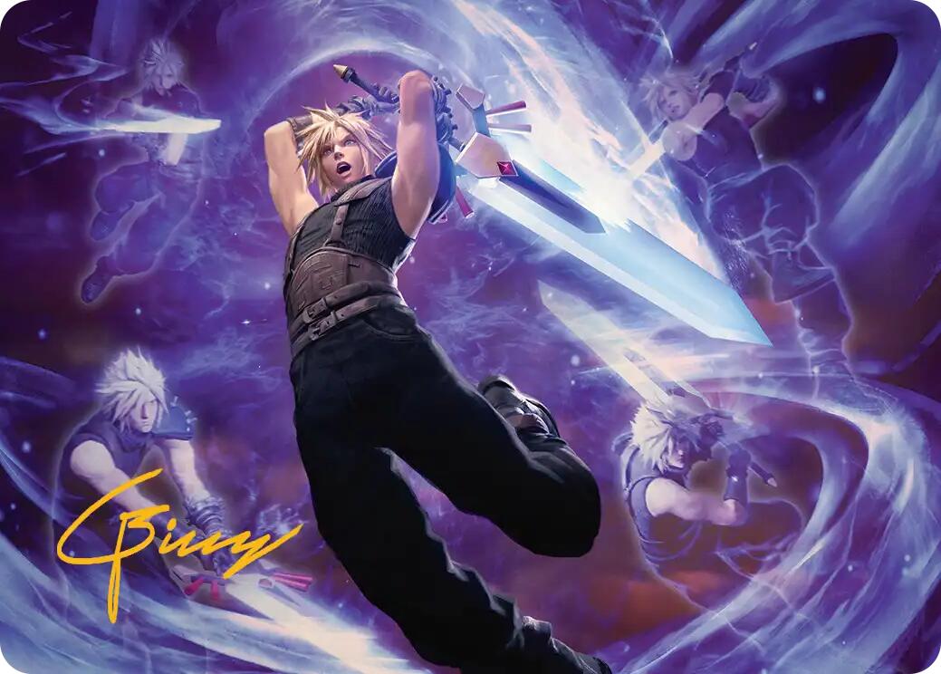Cloud's Limit Break Art Card (Gold-Stamped Signature) [FINAL FANTASY Art Series] | RetroPlay Games