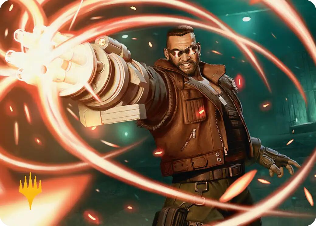 Barret Wallace Art Card (Gold-Stamped Planeswalker Symbol) [FINAL FANTASY Art Series] | RetroPlay Games