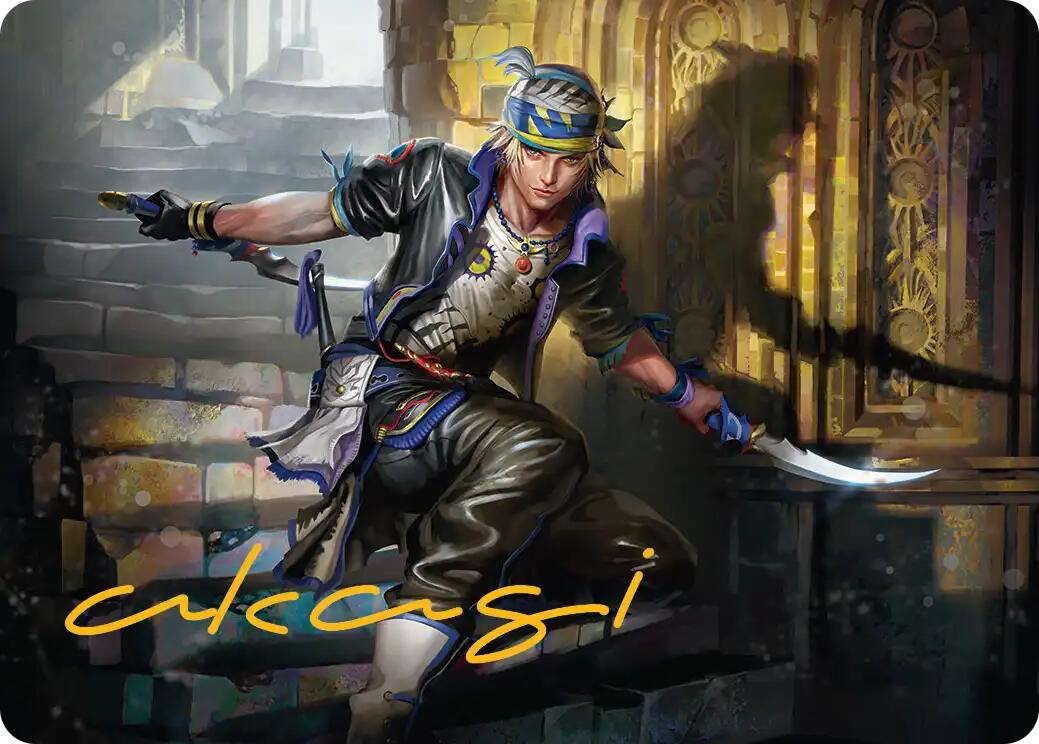 Locke Cole Art Card (Gold-Stamped Signature) [FINAL FANTASY Art Series] | RetroPlay Games