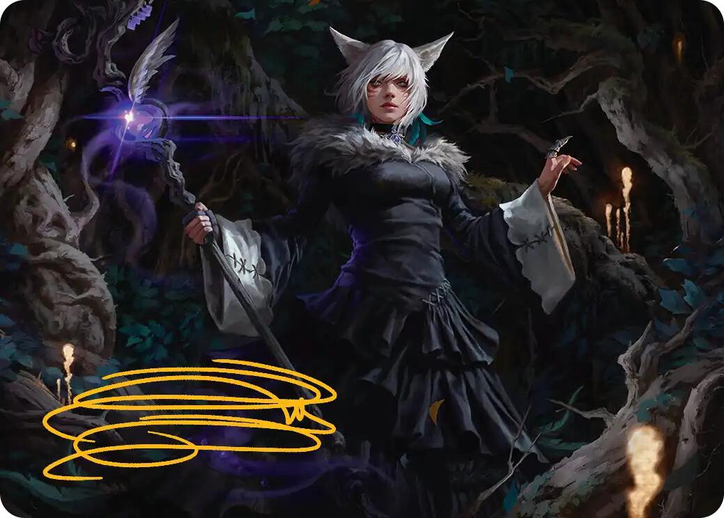 Y'shtola, Night's Blessed Art Card (21) (Gold-Stamped Signature) [FINAL FANTASY Art Series] | RetroPlay Games
