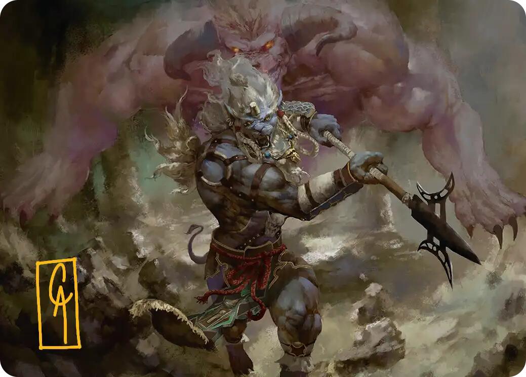Kimahri, Valiant Guardian Art Card (Gold-Stamped Signature) [FINAL FANTASY Art Series] | RetroPlay Games