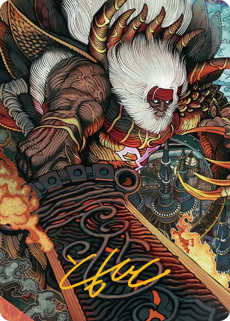 Braska's Final Aeon Art Card (Gold-Stamped Signature) [FINAL FANTASY Art Series] | RetroPlay Games