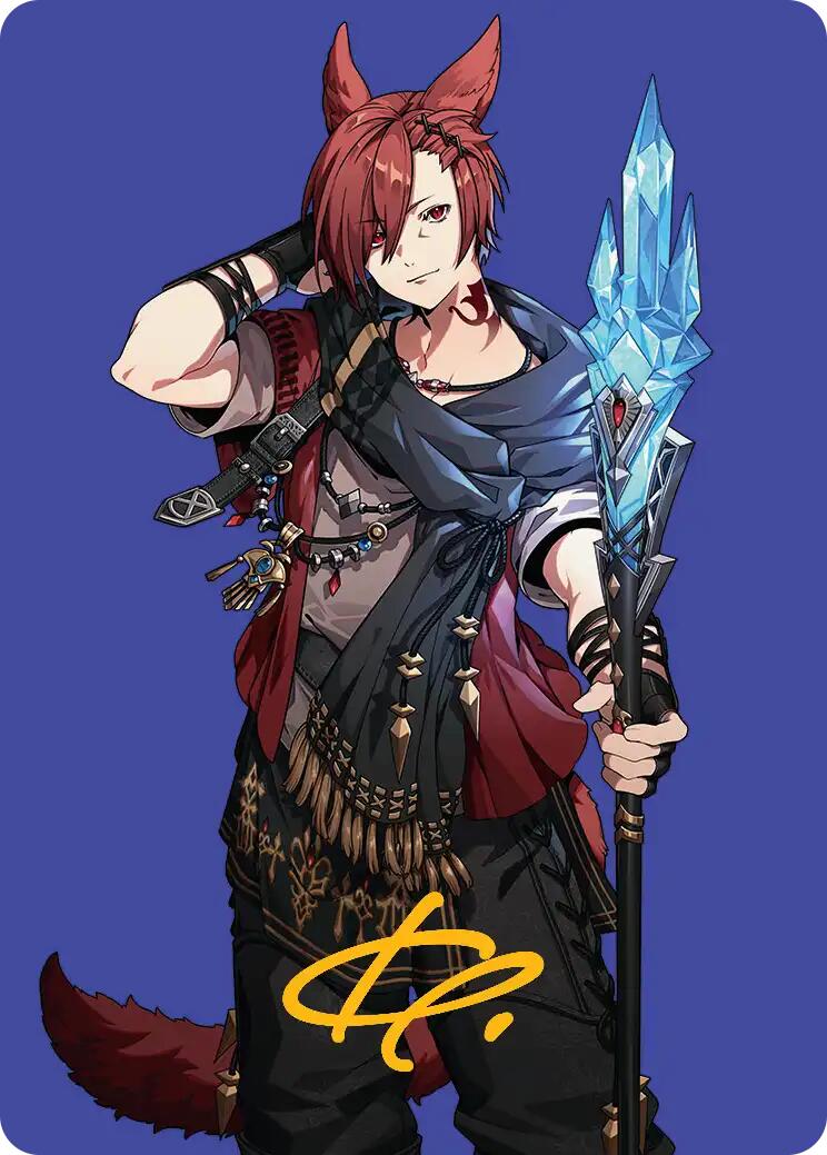 G'raha Tia, Scion Reborn Art Card (51) (Gold-Stamped Signature) [FINAL FANTASY Art Series] | RetroPlay Games