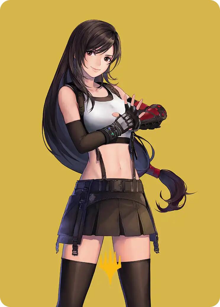 Tifa, Martial Artist Art Card (Gold-Stamped Planeswalker Symbol) [FINAL FANTASY Art Series] | RetroPlay Games