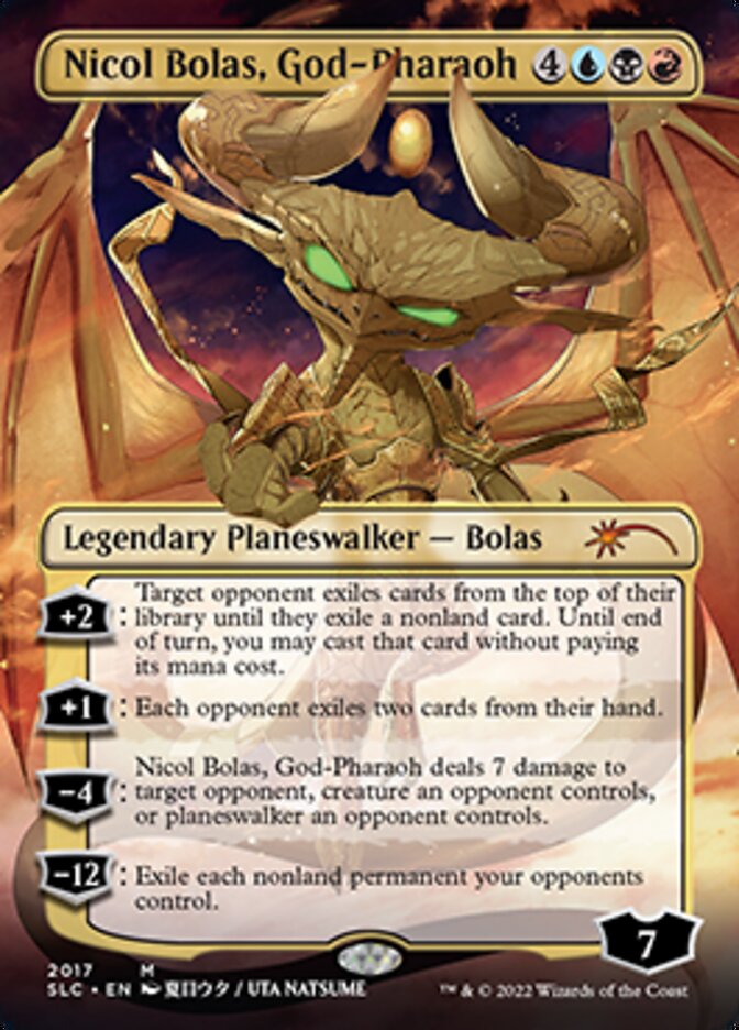 Nicol Bolas, God-Pharaoh (Borderless) [Secret Lair Countdown Kit] | RetroPlay Games