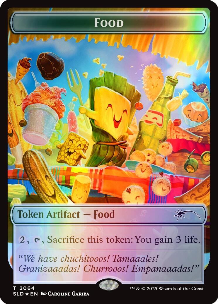 Food Token (2064) (Rainbow Foil) [Secret Lair Drop Series] | RetroPlay Games