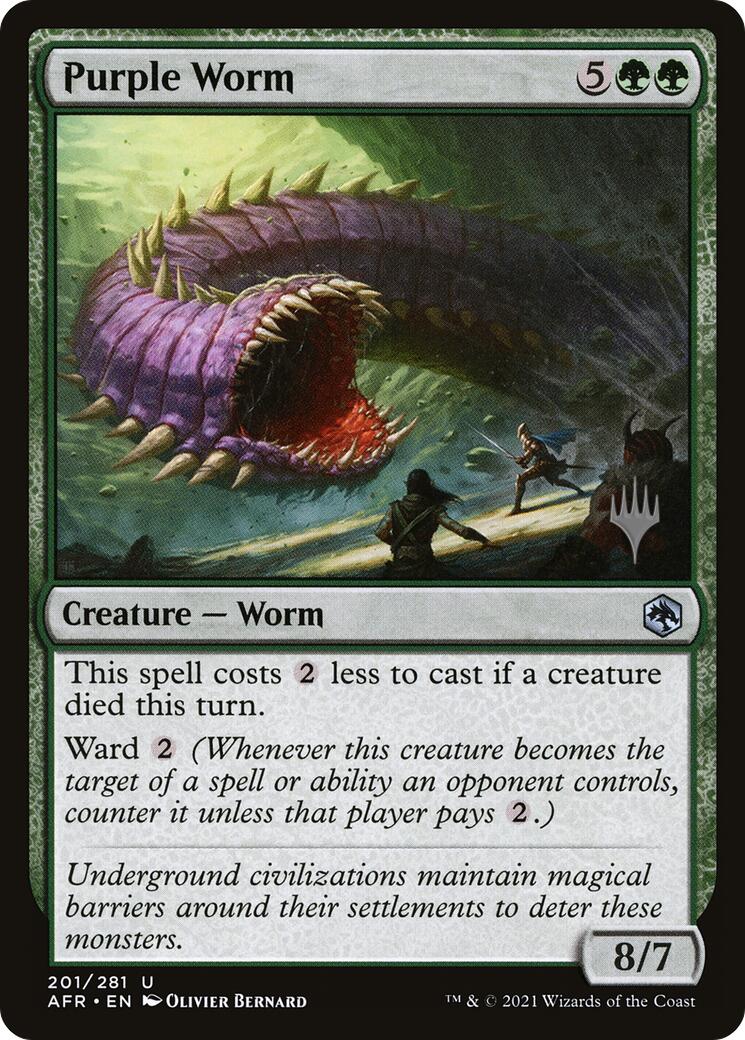 Purple Worm [Tarkir: Dragonstorm Promos] | RetroPlay Games