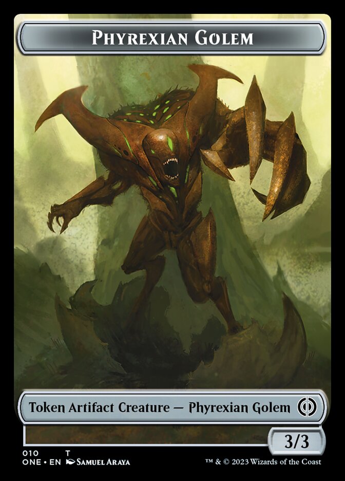 Phyrexian Golem Token [Phyrexia: All Will Be One Tokens] | RetroPlay Games