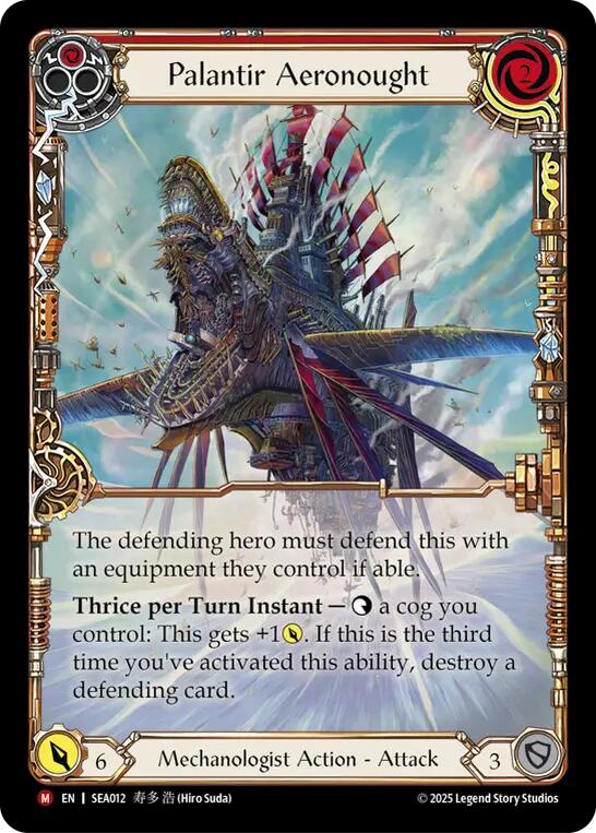 Palantir Aeronought (Extended Art) (Rainbow Foil) [SEA012] (High Seas)  Rainbow Foil | RetroPlay Games