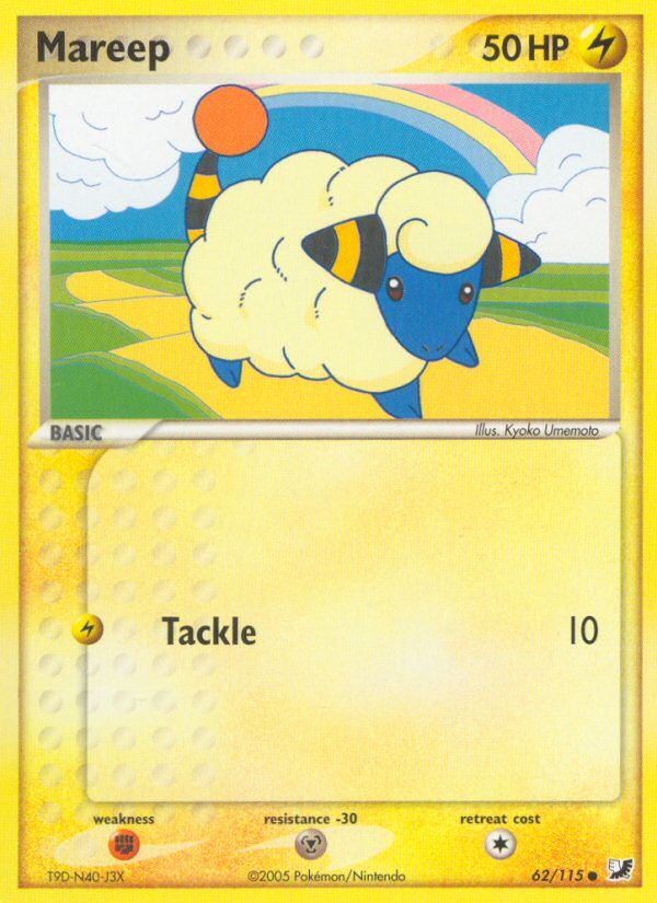 Mareep (62/115) [EX: Unseen Forces] | RetroPlay Games