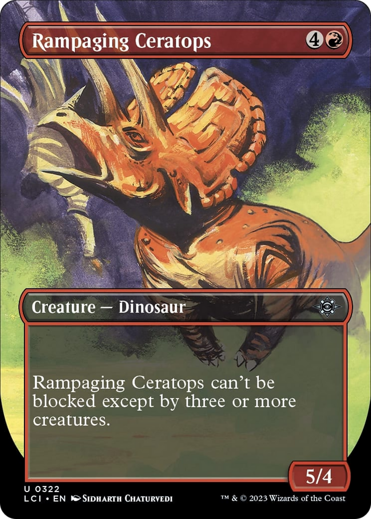 Rampaging Ceratops (Borderless) [The Lost Caverns of Ixalan] | RetroPlay Games