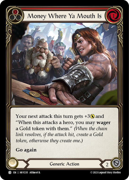 Money Where Ya Mouth Is (Red) [HVY235] (Heavy Hitters) | RetroPlay Games