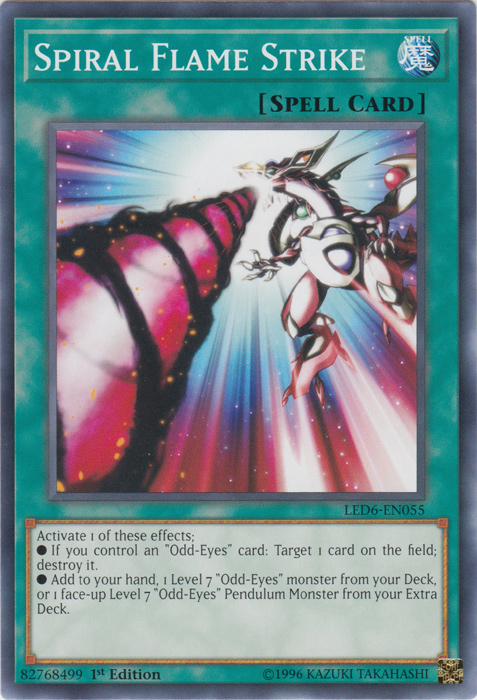 Spiral Flame Strike [LED6-EN055] Common | RetroPlay Games