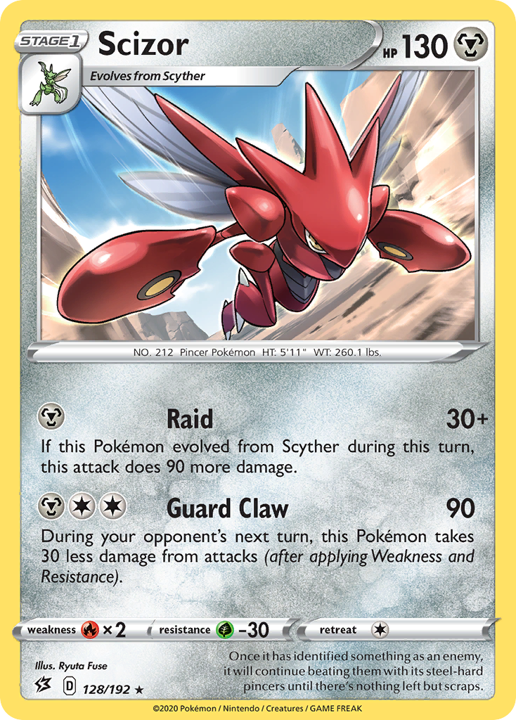 Scizor (128/192) [Sword & Shield: Rebel Clash] | RetroPlay Games