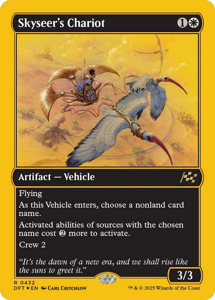 Skyseer's Chariot (First-Place Foil) [Aetherdrift] | RetroPlay Games