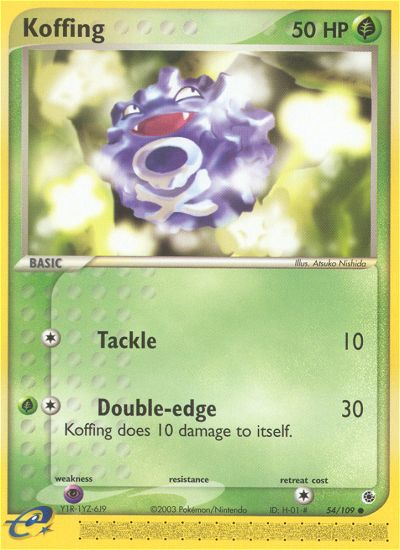 Koffing (54/109) [EX: Ruby & Sapphire] | RetroPlay Games