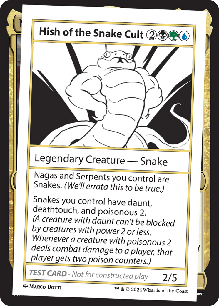 Hish of the Snake Cult [Mystery Booster 2 Playtest Cards] | RetroPlay Games