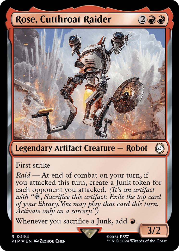 Rose, Cutthroat Raider (Surge Foil) [Fallout] | RetroPlay Games