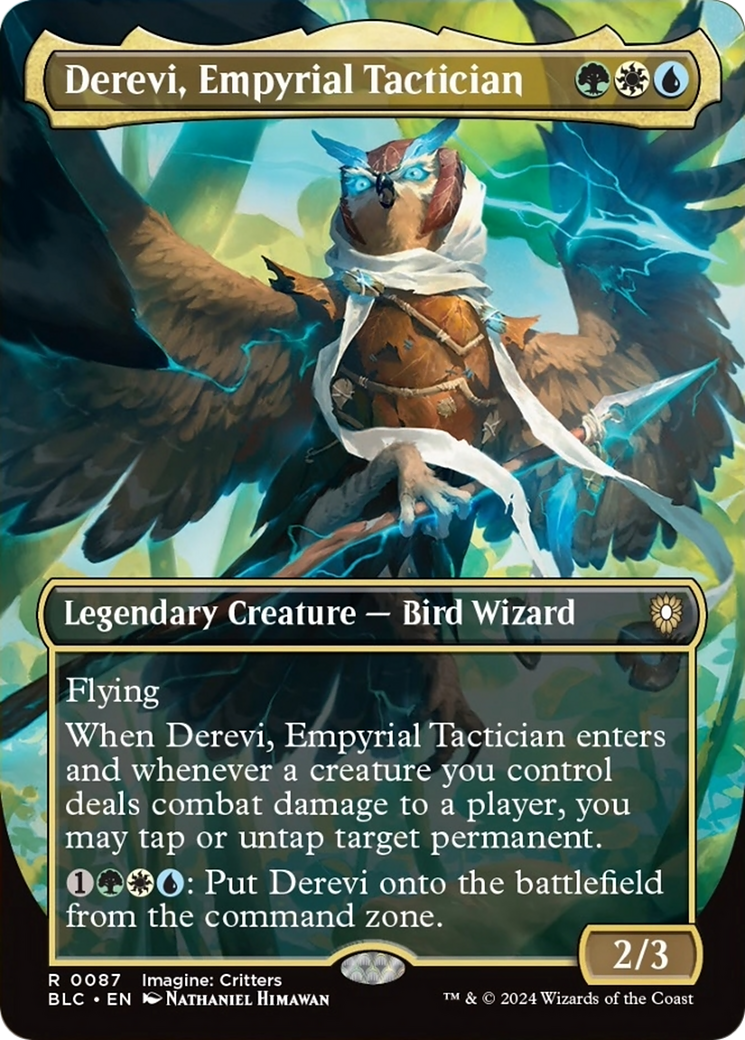 Derevi, Empyrial Tactician (Borderless) [Bloomburrow Commander] | RetroPlay Games