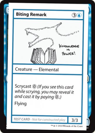 Biting Remark (2021 Edition) [Mystery Booster Playtest Cards] | RetroPlay Games