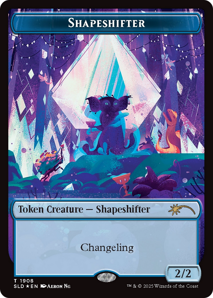 Shapeshifter Token (1908) (Double Rainbow Foil) [Secret Lair Drop Series] | RetroPlay Games