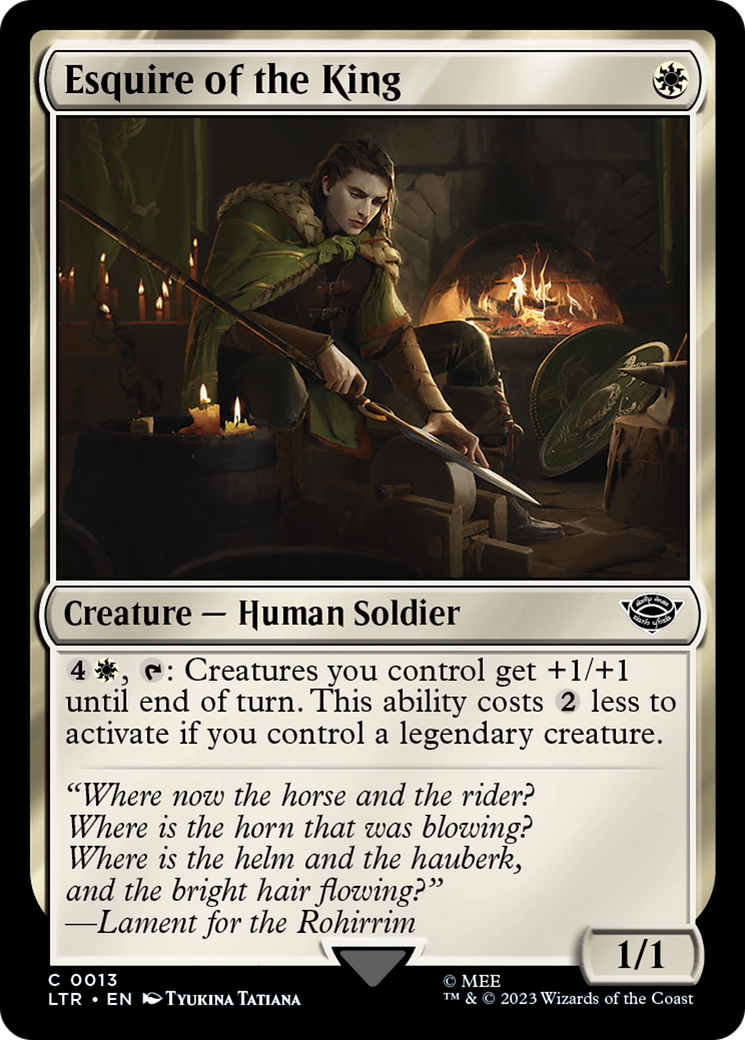 Esquire of the King [The Lord of the Rings: Tales of Middle-Earth] | RetroPlay Games