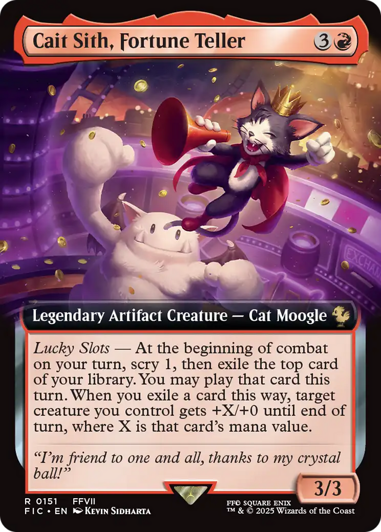 Cait Sith, Fortune Teller (Extended Art) [FINAL FANTASY Commander] | RetroPlay Games