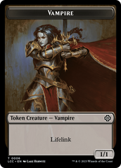 Vampire (0006) // Vampire Demon Double-Sided Token [The Lost Caverns of Ixalan Commander Tokens] | RetroPlay Games