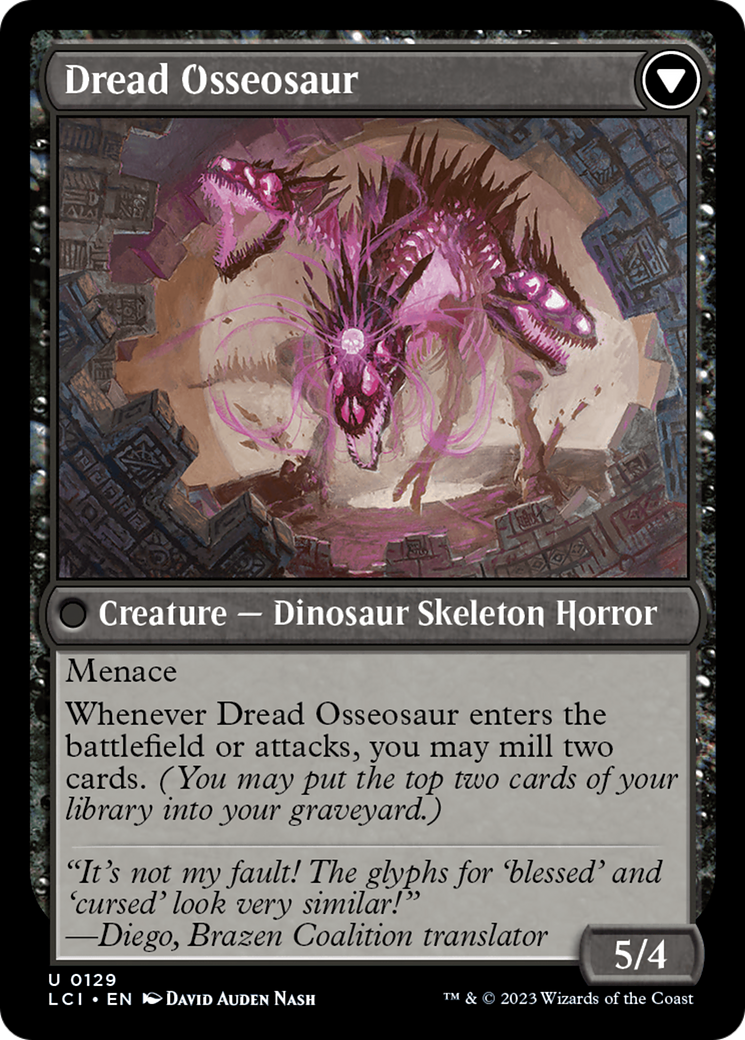 Visage of Dread // Dread Osseosaur [The Lost Caverns of Ixalan] | RetroPlay Games