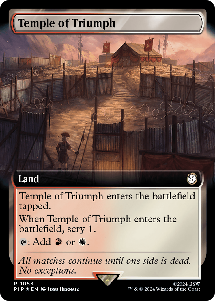 Temple of Triumph (Extended Art) (Surge Foil) [Fallout] | RetroPlay Games