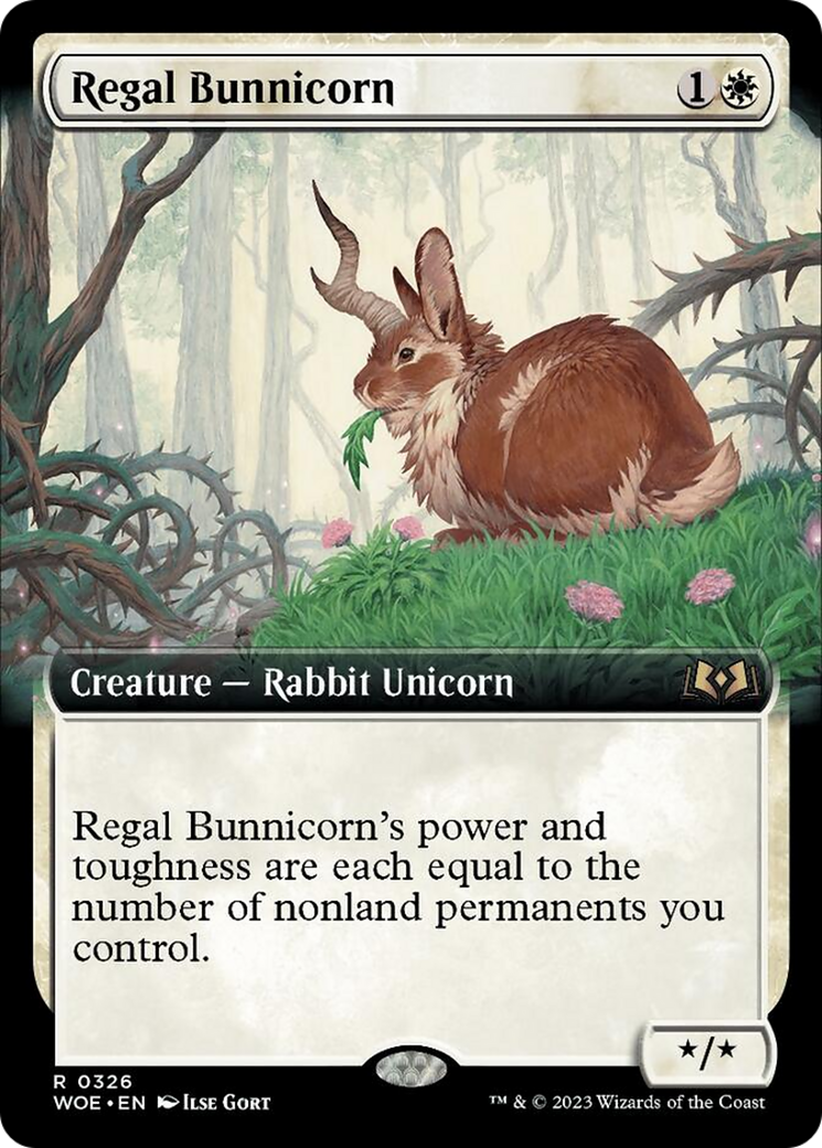 Regal Bunnicorn (Extended Art) [Wilds of Eldraine] | RetroPlay Games