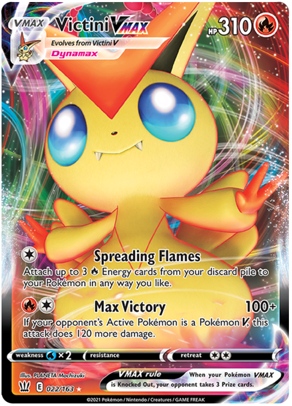 Victini VMAX (022/163) [Sword & Shield: Battle Styles] | RetroPlay Games