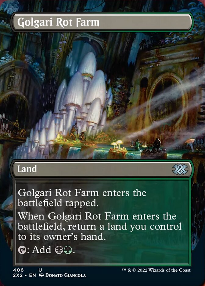 Golgari Rot Farm (Borderless Alternate Art) [Double Masters 2022] | RetroPlay Games
