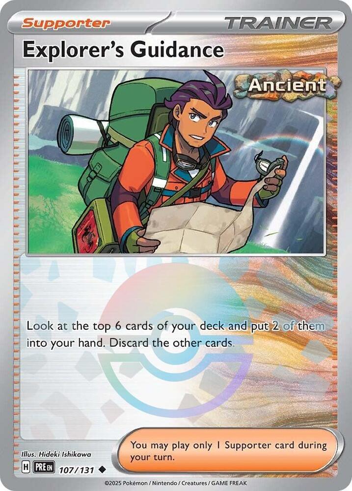 Explorer's Guidance (107/131) (Poke Ball Pattern) [Scarlet & Violet: Prismatic Evolutions] | RetroPlay Games