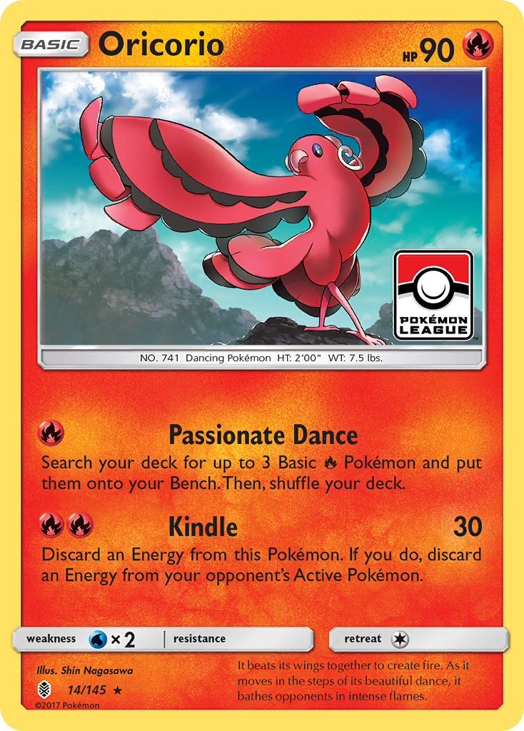 Oricorio (14/145) [Sun & Moon: Guardians Rising] | RetroPlay Games